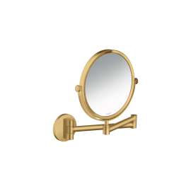 Axor Universal Circular Shaving Mirror In Brushed Gold Optic, 42849250