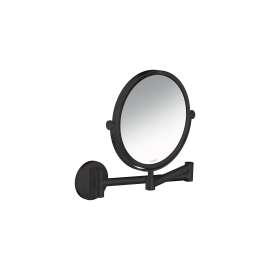 Axor Universal Circular Shaving Mirror In Matte Black, 42849670