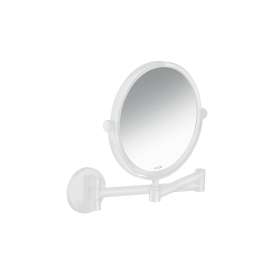 Axor Universal Circular Shaving Mirror In Matte White, 42849700