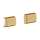 Axor Universal Softsquare Cover For Rail (2 Pieces) In Brushed Gold Optic, 42871250