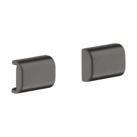 Axor Universal Softsquare Cover For Rail (2 Pieces) In Brushed Black Chrome, 42871340