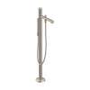 Axor Uno Freestanding Tub Filler Trim With Zero Handle And 1.75 Gpm Handshower In Brushed Nickel, 45416821