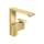 Axor Edge Single-Hole Faucet 190 - Diamond Cut, 1.2 Gpm In Polished Gold Optic, 46021991