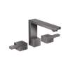 Axor Edge Widespread Faucet 130, 1.2 Gpm In Polished Black Chrome, 46050331
