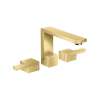 Axor Edge Widespread Faucet 130, 1.2 Gpm In Polished Gold Optic, 46050991