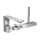 Axor Edge 3-Hole Roman Tub Set Trim With 1.75 Gpm Handshower In Chrome, 46430001