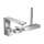 Axor Edge 3-Hole Roman Tub Set Trim With 1.75 Gpm Handshower - Diamond Cut In Chrome, 46431001
