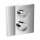 Axor Edge Thermostatic Trim With Volume Control In Chrome, 46750001