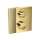 Axor Edge Thermostatic Trim With Volume Control - Diamond Cut In Polished Gold Optic, 46751991