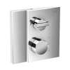 Axor Edge Thermostatic Trim With Volume Control And Diverter In Chrome, 46760001
