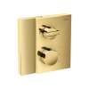 Axor Edge Thermostatic Trim With Volume Control And Diverter In Polished Gold Optic, 46760991