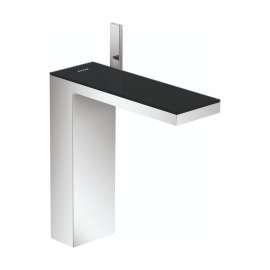 Axor Myedition Single-Hole Faucet 230, 1.2 Gpm In Chrome / Black Glass, 47020601