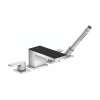 Axor Myedition 4-Hole Roman Tub Set Trim With 1.75 Gpm Handshower In Chrome / Black Glass, 47430601