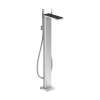 Axor Myedition Freestanding Tub Filler Trim With 1.75 Gpm Handshower In Chrome / Black Glass, 47440601