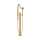 Axor One Freestanding Tub Filler Trim With 1.75 Gpm Handshower In Brushed Gold Optic, 48441251