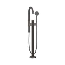 Axor One Freestanding Tub Filler Trim With 1.75 Gpm Handshower In Brushed Black Chrome, 48441341