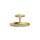 Axor One Showerhead 280 2-Jet With Ceiling Mount Trim, 2.5 Gpm In Brushed Gold Optic, 48483251