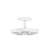 Axor One Showerhead 280 2-Jet With Ceiling Mount Trim, 2.5 Gpm In Matte White, 48483701