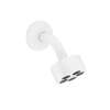 Axor One Showerhead 75 1-Jet, 2.5 Gpm In Matte White, 48498701
