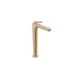Axor Citterio C Single-Hole Faucet 250 Coolstart With Pop-Up Drain-Cubic Cut, 1.2 Gpm In Brushed Bronze, 49051141