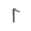 Axor Citterio C Single-Hole Faucet 250 Coolstart With Pop-Up Drain-Cubic Cut, 1.2 Gpm In Brushed Black Chrome, 49051341