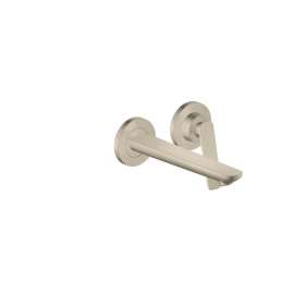 Axor Citterio C Wall-Mounted Single-Handle Faucet- Cubic Cut, 1.2 Gpm In Brushed Nickel, 49111821