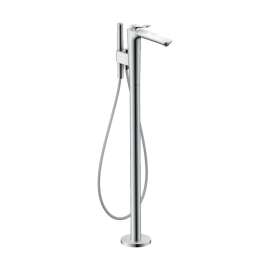 Axor Citterio C Freestanding Tub Filler Trim With 1.75Gpm Handshower- Cubic Cut In Chrome, 49441001
