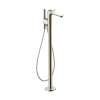 Axor Citterio C Freestanding Tub Filler Trim With 1.75Gpm Handshower- Cubic Cut In Polished Nickel, 49441831