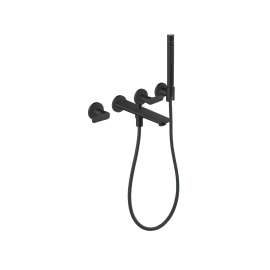 Axor Citterio C 3-Hole Wall-Mounted Tub Filler With 1.75 Gpm Handshower And Holder