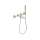 Axor Citterio C 3-Hole Wall-Mounted Tub Filler With 1.75 Gpm Handshower And Holder In Brushed Nickel, 49480821