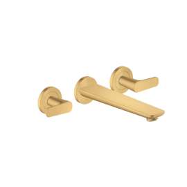 Axor Citterio C 3-Hole Wall-Mounted Tub Filler In Brushed Gold Optic, 49482251