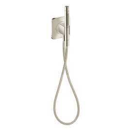 Axor Citterio C Handshower Holder Softsquare With Outlet 5"X5" With Handshower And Textile Hose