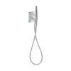 Axor Citterio C Handshower Holder Softsquare With Outlet 5"X5" With Handshower And Textile Hose, 1.75 Gpm In Chrome, 49627001
