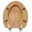 Wood Elongated Toilet Seat in Bamboo