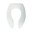 Commercial 9500CT 000 Plastic Elongated Toilet Seat in White