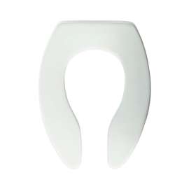 Commercial 9500CT 000 Plastic Elongated Toilet Seat in White