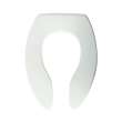 Commercial 9500SSCT 000 Plastic Elongated Toilet Seat in White