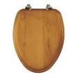 19601CP Natural Reflections Wood Elongated Toilet Seat