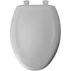 1200SLOWT 020 Plastic Elongated Slow-Close Toilet Seat in Crane White