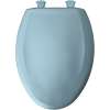 Plastic Elongated Slow-Close Toilet Seat in Twilight Blue