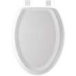 125EC 000 Wood Elongated Toilet Seat in White