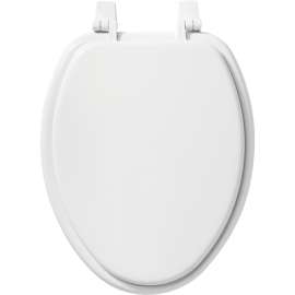 1400TTA 000 Wood Elongated Toilet Seat in White