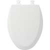 1500EC 000 Wood Elongated Toilet Seat in White