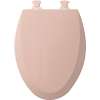 Wood Elongated Toilet Seat in Venetian Pink