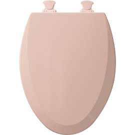 Wood Elongated Toilet Seat in Venetian Pink