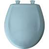 Plastic Round Slow-Close Toilet Seat in Twilight Blue