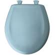 Plastic Round Slow-Close Toilet Seat in Twilight Blue