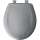 Plastic Round Slow-Close Toilet Seat in Country Grey