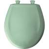 Plastic Round Slow-Close Toilet Seat in Sea Green