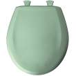 Plastic Round Slow-Close Toilet Seat in Sea Green